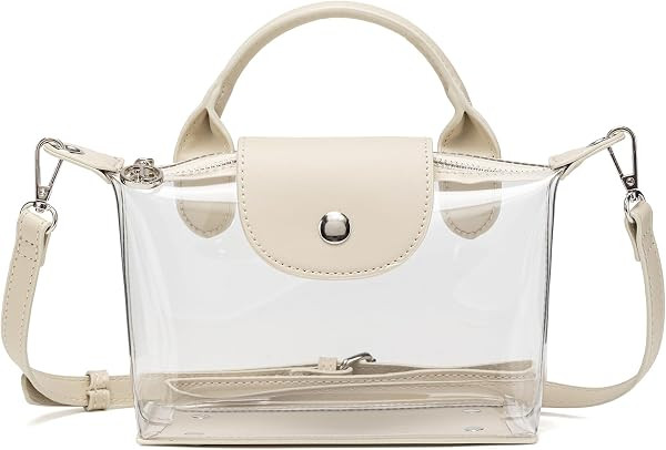 Y&R Direct Clear Bag Purse Stadium Approved Transparent Handbags See Through Crossbody Bag for Concerts Sports Events | Amazon (US)