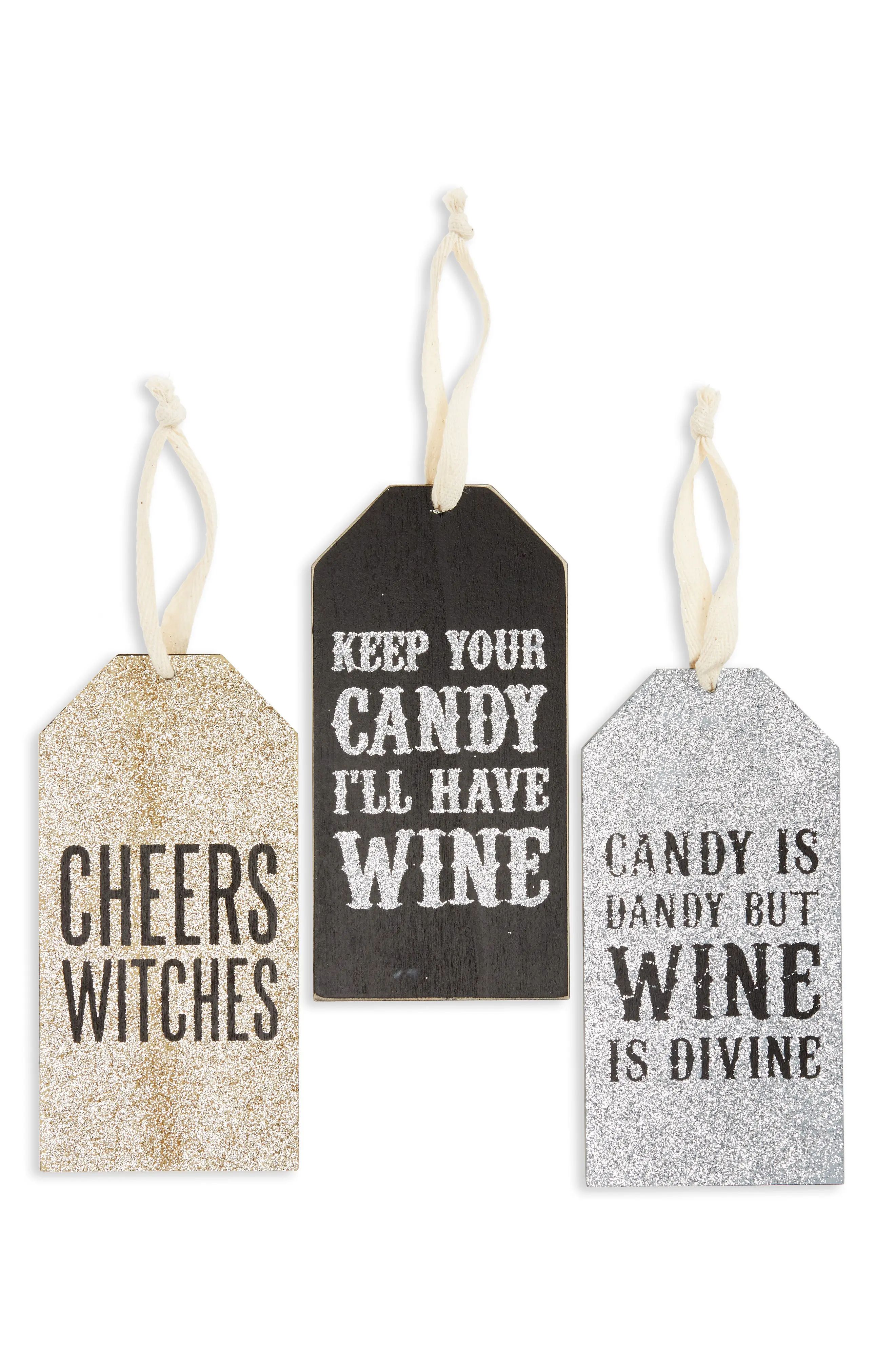 Halloween Set of 3 Wine Bottle Tags | Nordstrom