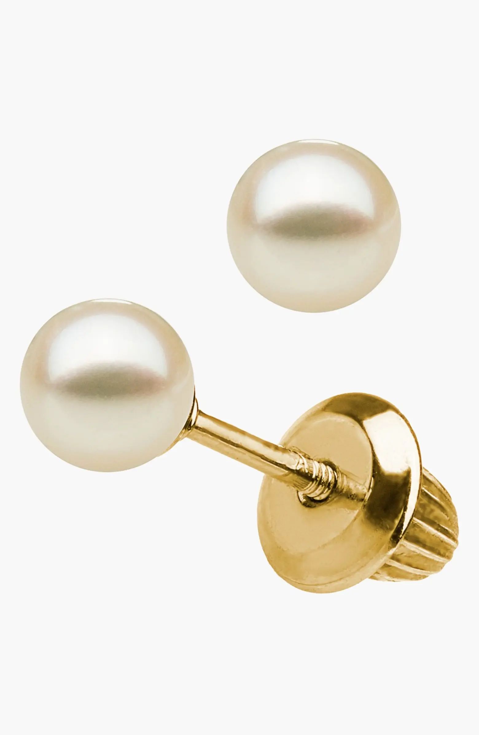 14k Gold & Pearl Earrings | Nordstrom