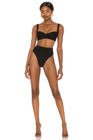 Tularosa Aluka High Waist Bottom in Black from Revolve.com | Revolve Clothing (Global)