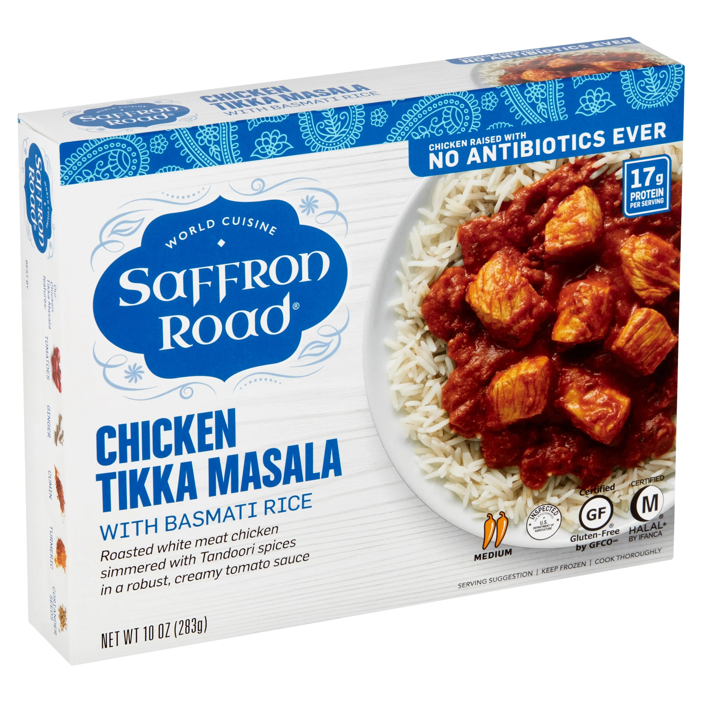 Saffron Road Gluten-Free Chicken Pad Thai with Rice Noodles Frozen Dinner, 10 oz | Walmart (US)