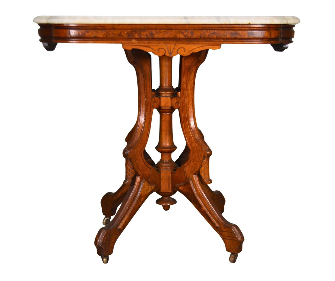 Antique Victorian Marble Top Shapely Parlor Stand 21949 - Etsy | Etsy (US)