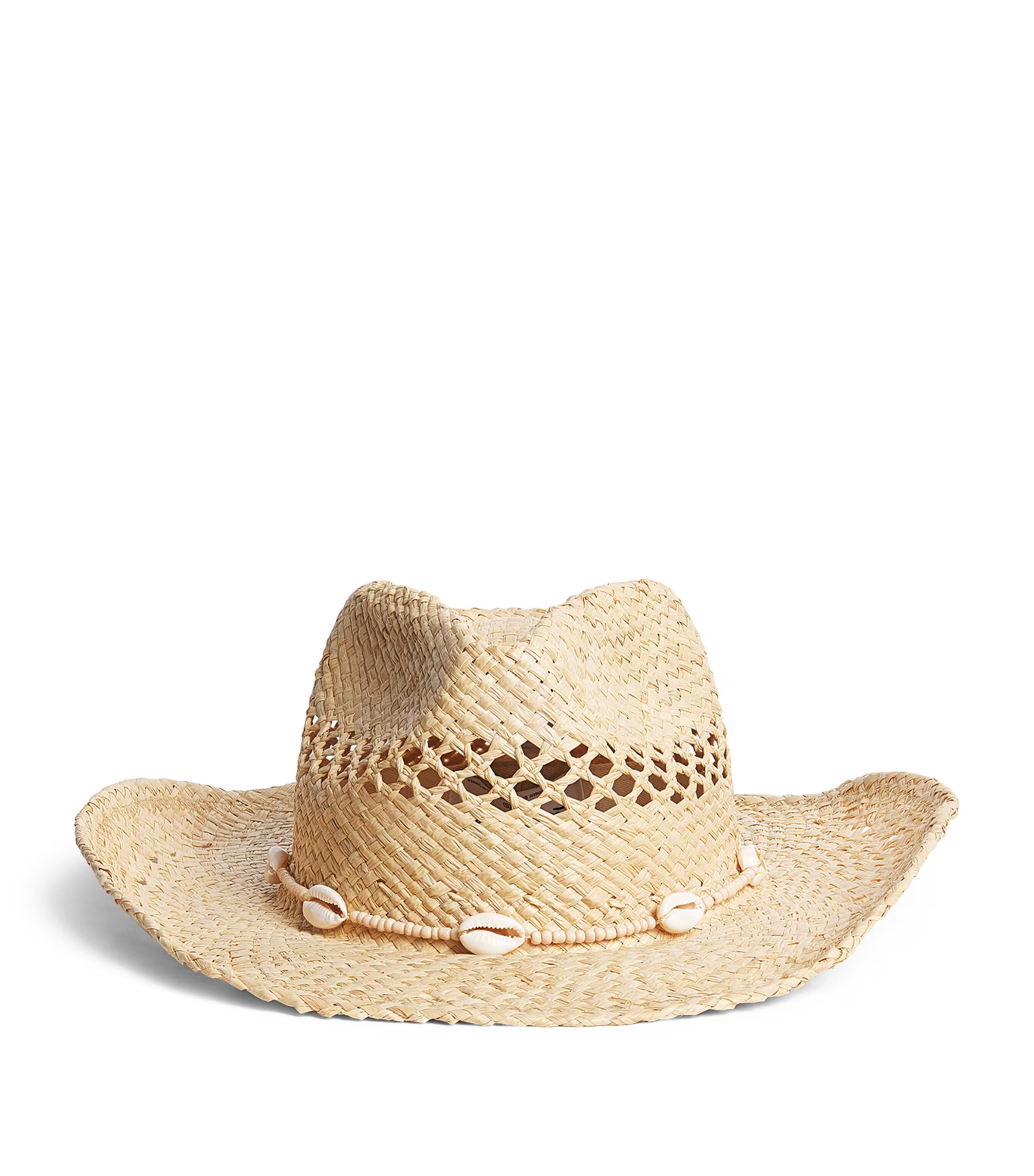 Lack Of Color Raffia Seashell-Embellished Cowboy Hat | Harrods (US)