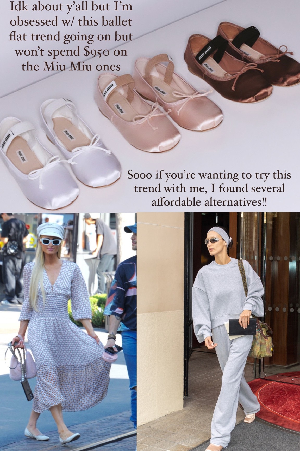 IM INTO IT! Try out the Ballet flat trend with me 🤍🩰 

Miu Miu alternatives, ballet flat dupe, designer ballet flats 

#LTKsalealert #LTKshoecrush