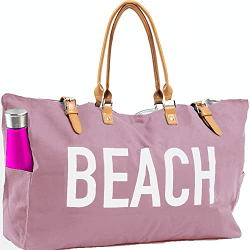 Keho Waterproof Beach Bag with Pockets For Women (Sandproof) | Amazon (US)