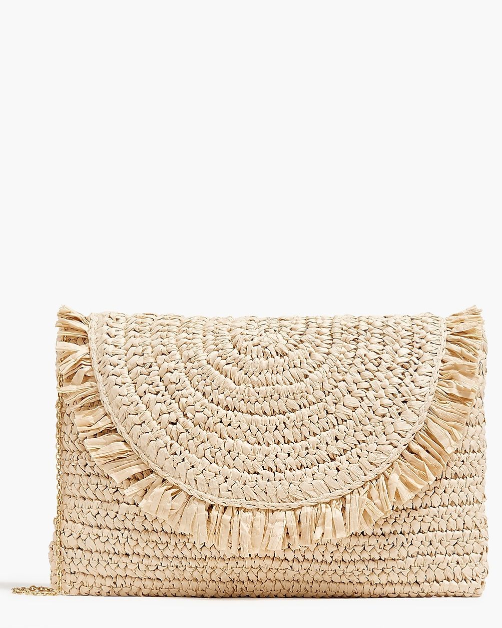 Paper straw clutch | J.Crew Factory