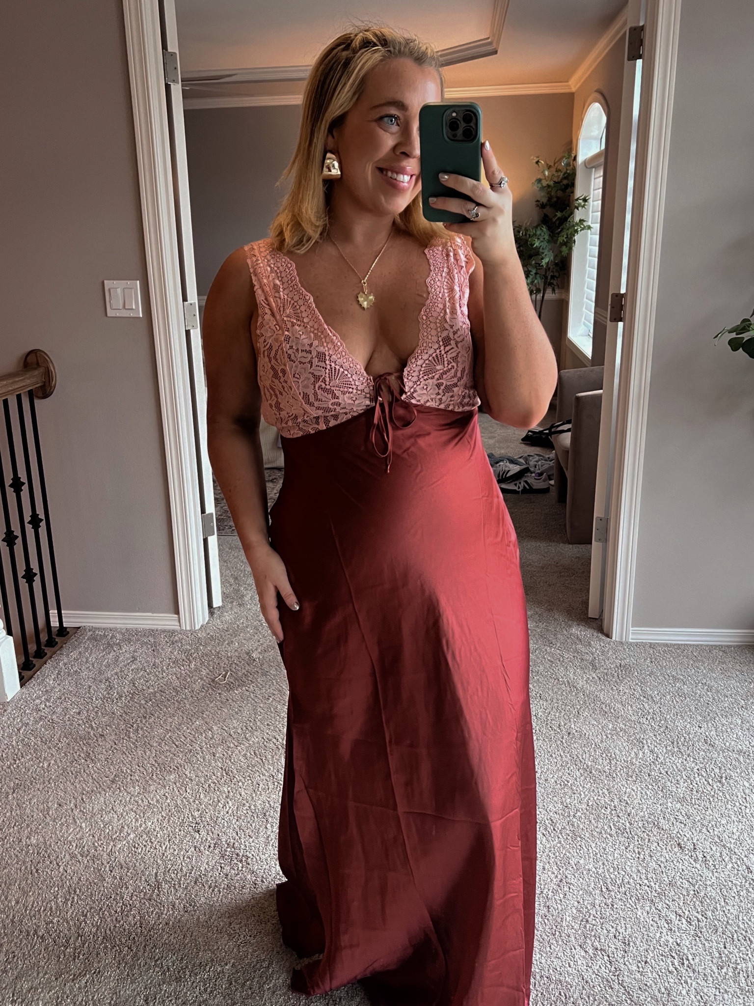 Free people slip maxi dress. Would make a great option for Valentine’s Day. It’s on sale!! Was $118 now $78. I’m wearing a size large. 

#LTKfindsunder100 #LTKsalealert #LTKmidsize
