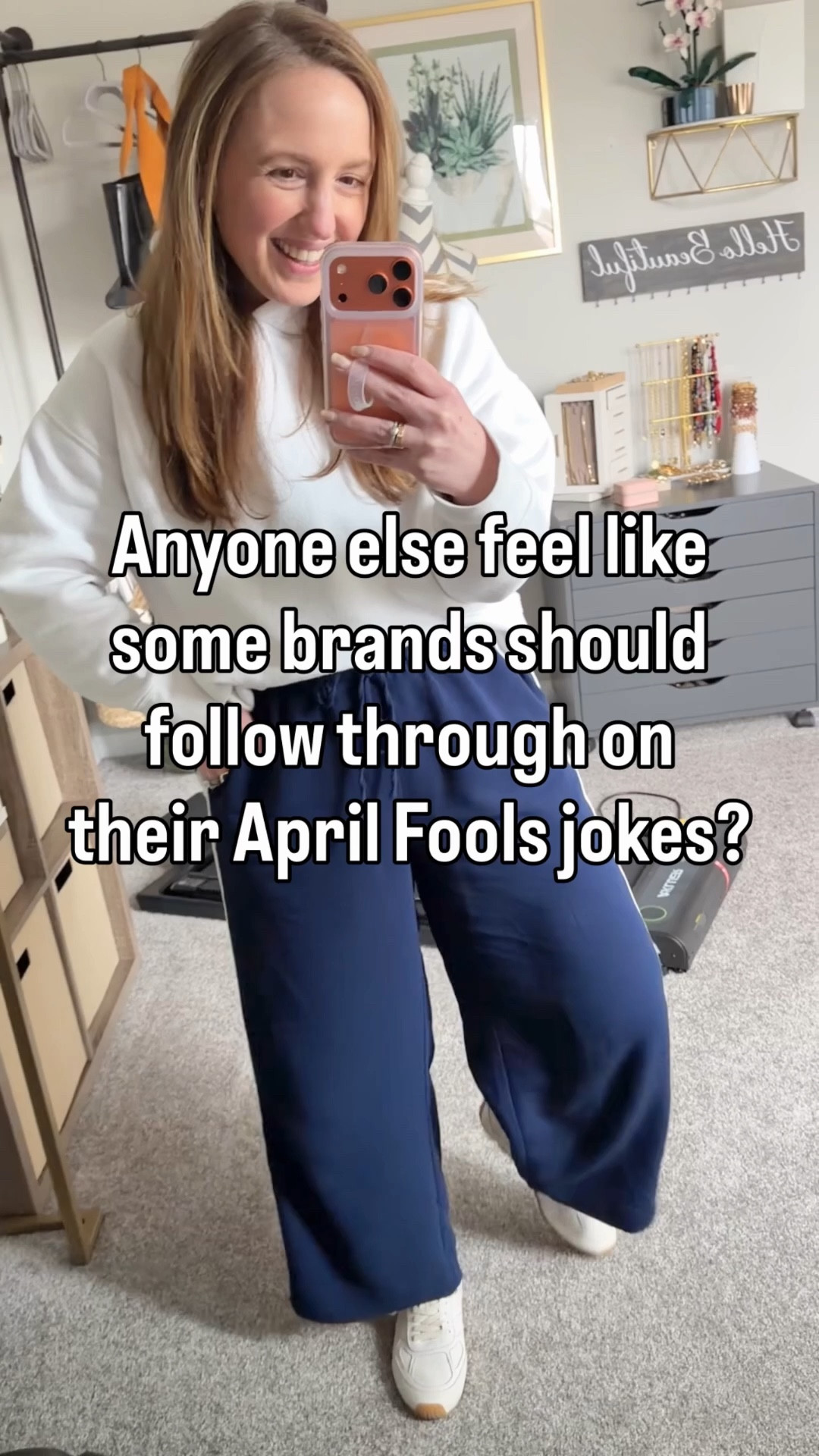 There were some great April Fools jokes from different brands (a few of which I wish were real)!

My top is Zara but a thrift find - I will link the rest!

#LTKOver40 #LTKootd #LTKdayinmylife