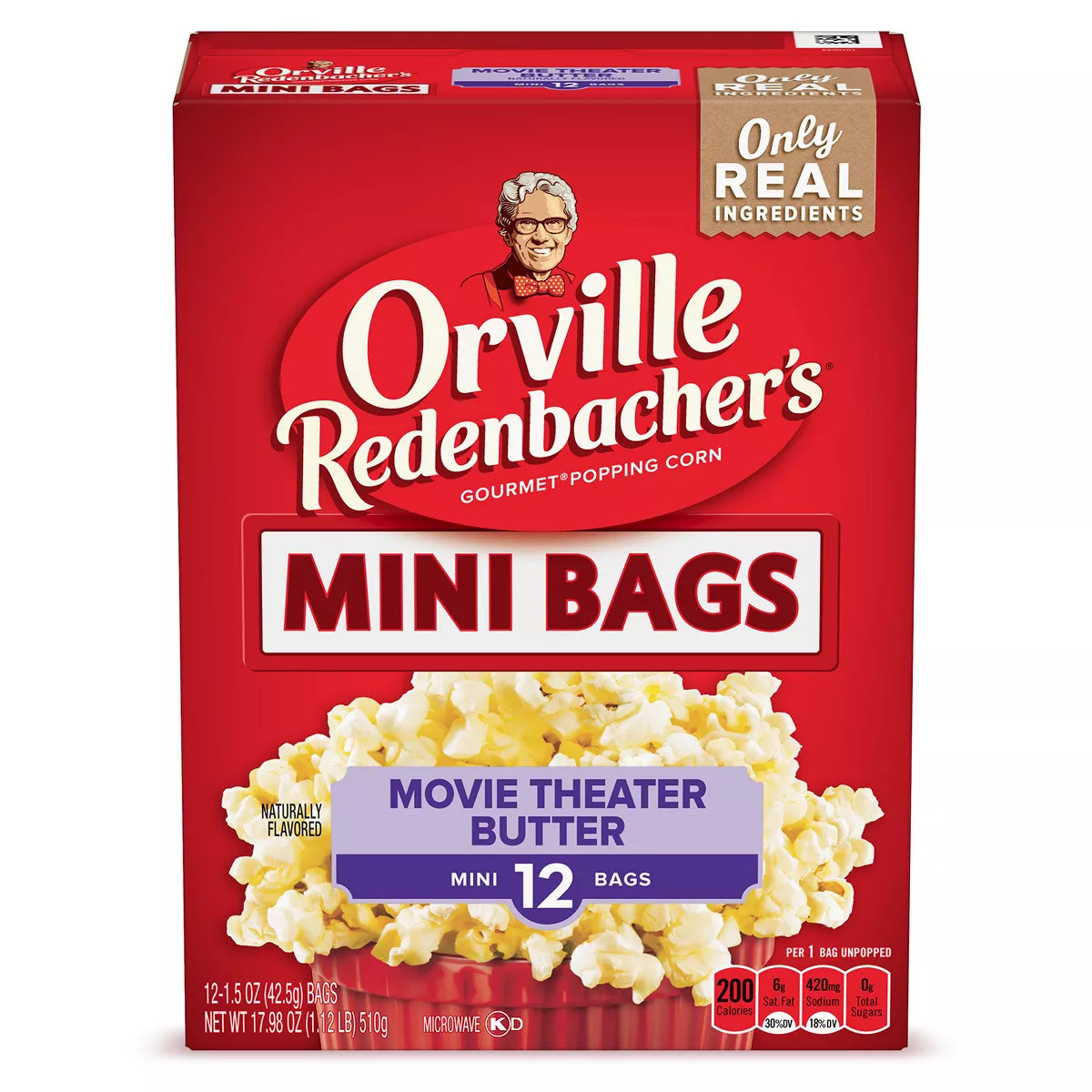 Orville Redenbachers Movie Theater Butter Microwave Popcorn - 12ct/17.98oz | Target
