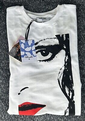 Diane Von Furstenberg Target White Crewneck T-Shirt Red Lip Face Tee IN HAND XL  | eBay | eBay US