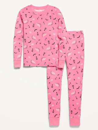 Printed Snug-Fit Graphic Pajama Set for Girls | Old Navy (US)