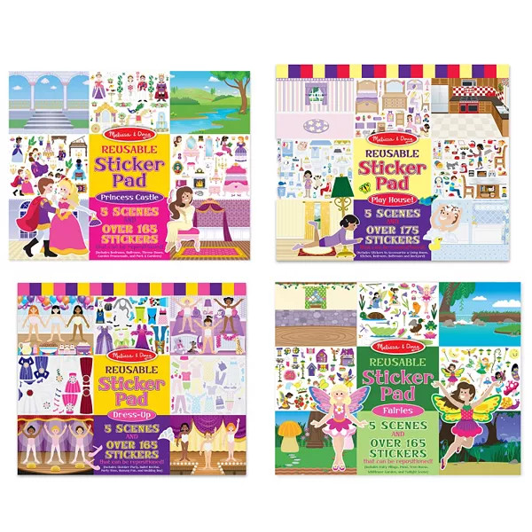 Melissa & Doug Reusable Sticker Pad: Dress-Up - 165+ Reusable Stickers | Kohl's