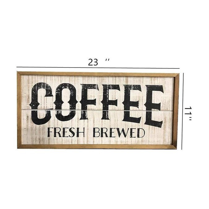 Parisloft Wood Coffee Sign Lowes.com | Lowe's