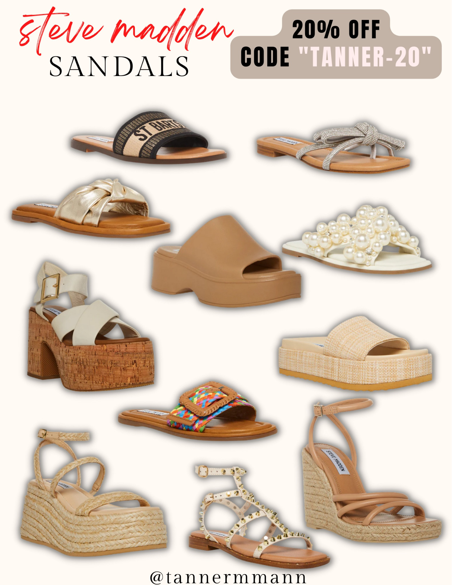 Steve Madden Sandals 20% off with Code “TANNER20”

#LTKshoecrush #LTKSeasonal #LTKstyletip