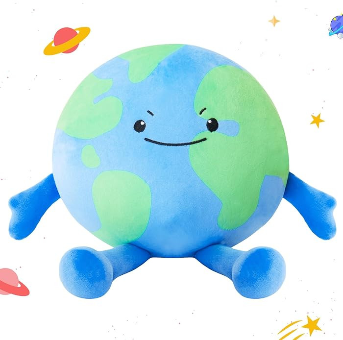 Athionsu Earth Plush Pillow 10 Inch Soft Round Planet Stuffed Toy Cute Earth Pillow for Astronomy... | Amazon (US)