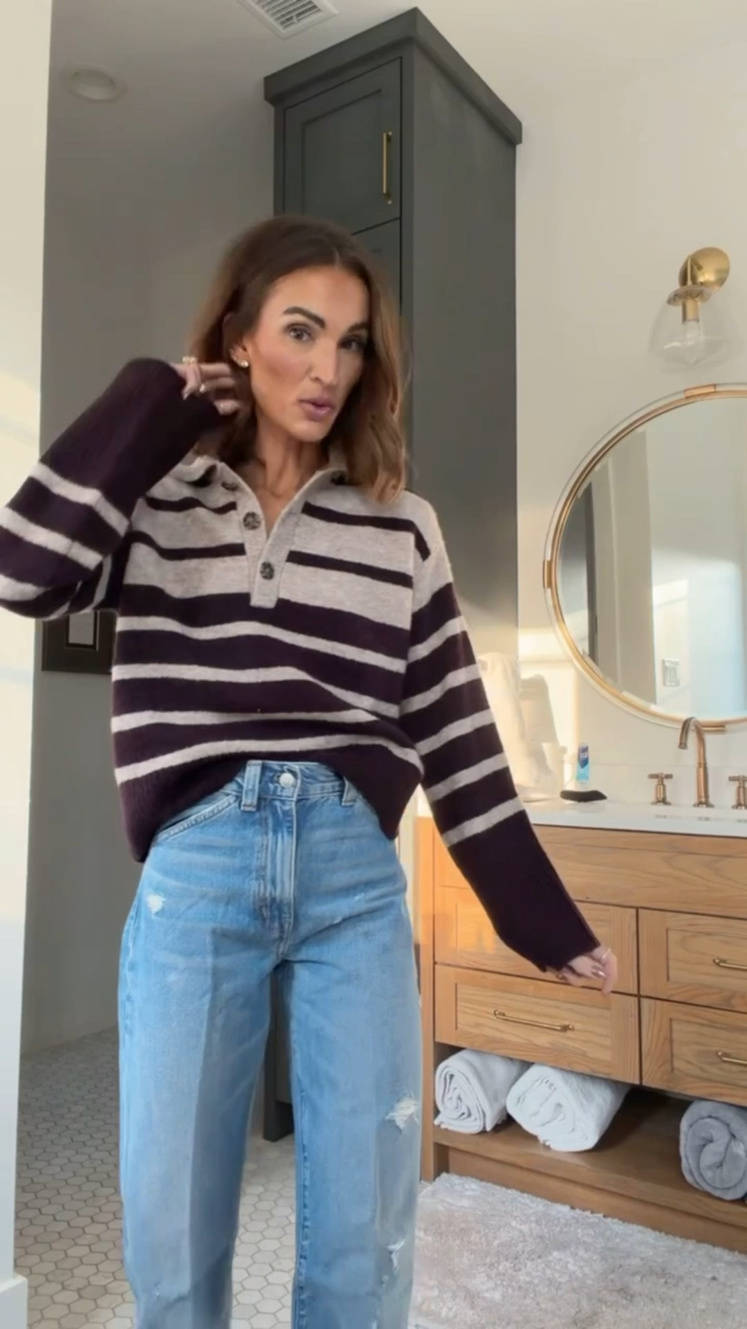 looove this striped polo sweater 🫶🏼 and it’s 40% off! 💗

#LTKHoliday #LTKSaleAlert