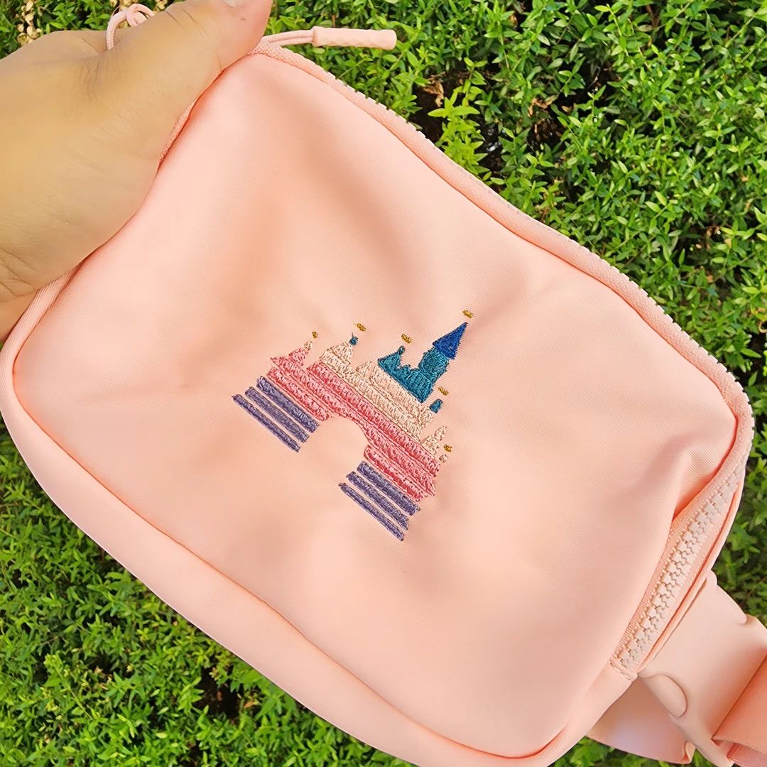 Magical Castle Embroidered Belt Bag pastel - Etsy | Etsy (US)