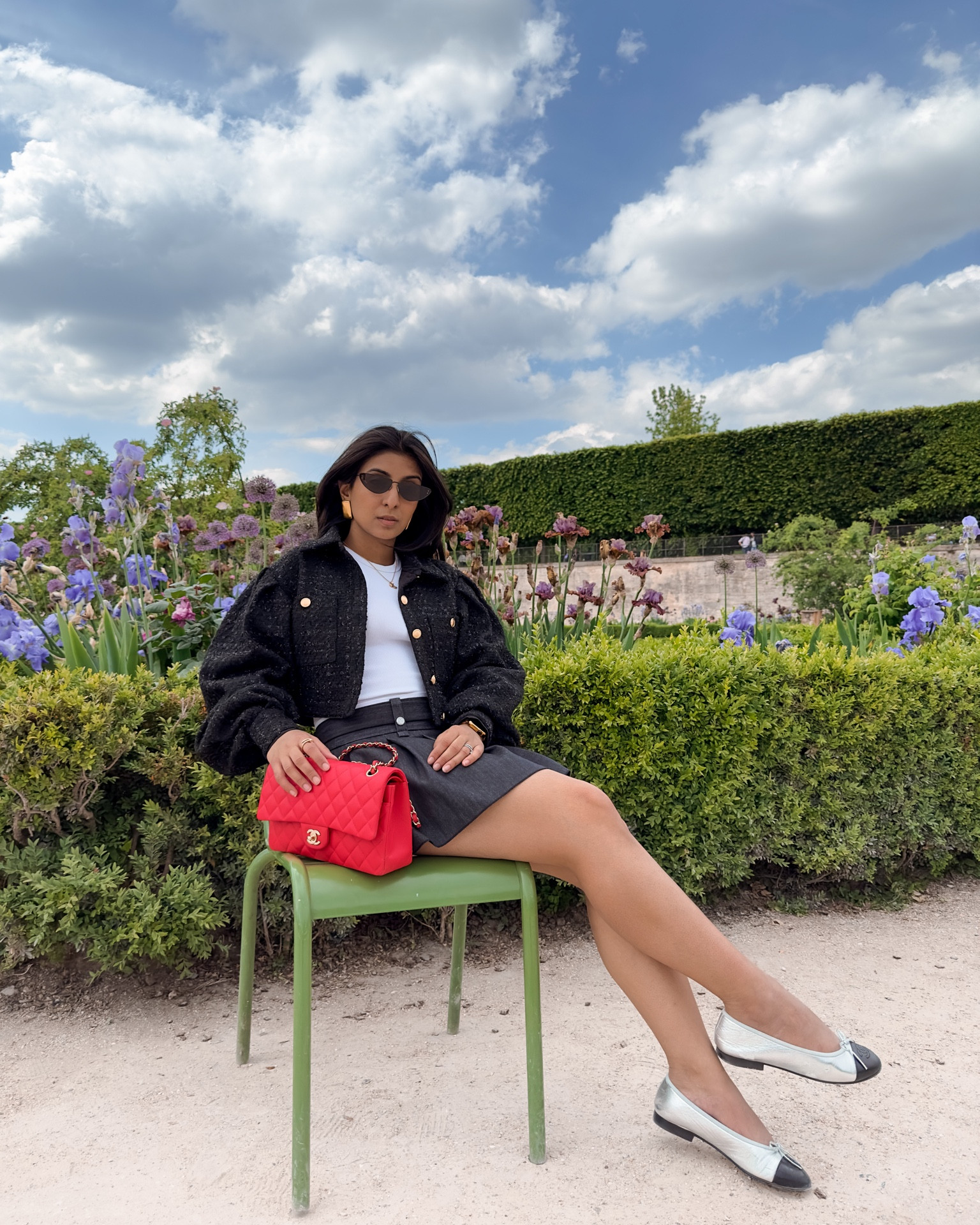 A Parisian afternoon 🇫🇷 Styled my favourite cropped tweed jacket with a little mini skirt and ballet flats for a comfortable yet chic summer outfit for a day in the city! #Parisoutfit #summeroutfit #miniskirt #tweedjacket #chanelbag 

#LTKstyletip #LTKunder100 #LTKeurope