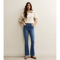 Women's Mid Blue Montana Flared Leg Jeans New Look | New Look (UK)