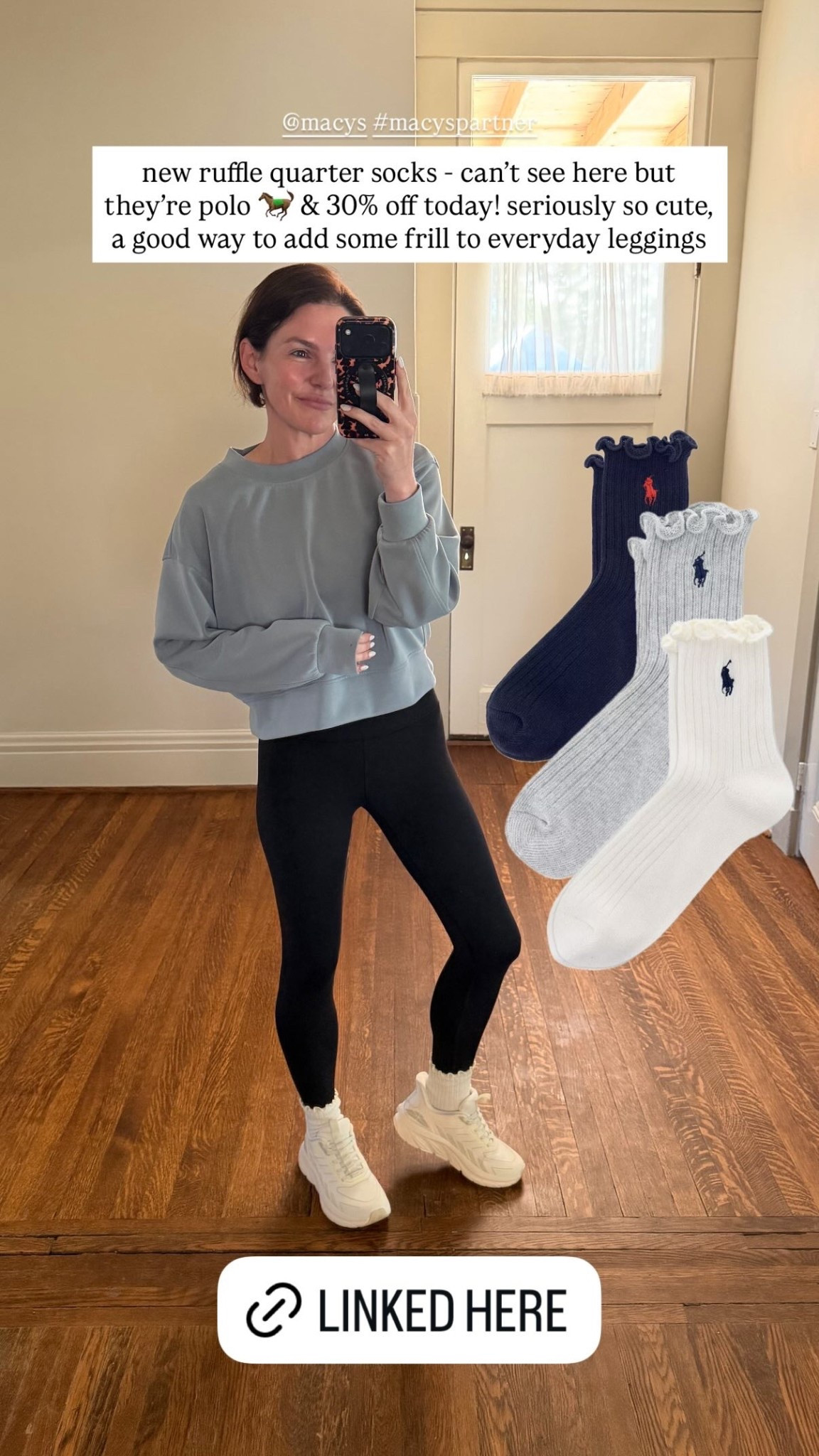 @macys #macyspartner  new ruffle quarter socks - can’t see here but they’re polo 🐎 & 30% off today! seriously so cute, a good way to add some frill to everyday leggings

#LTKmomlife #LTKootd #LTKdayinmylife