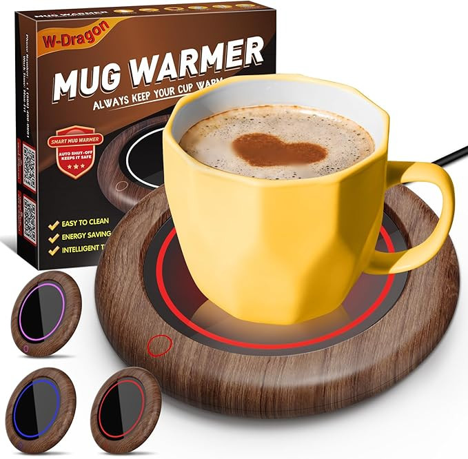 Coffee Mug Warmer, Coffee Cup Warmer for Desk with 3 Temp Settings, Auto Shut Off, Smart Candle W... | Amazon (US)