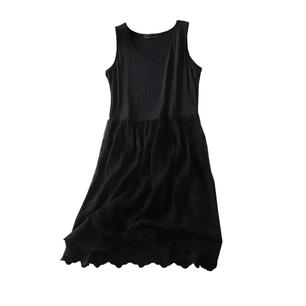 YM YOUMU Women Summer Floral Lace Trim Extender Camisole Dress Slip Spaghetti Tank Top Casual | Walmart (US)