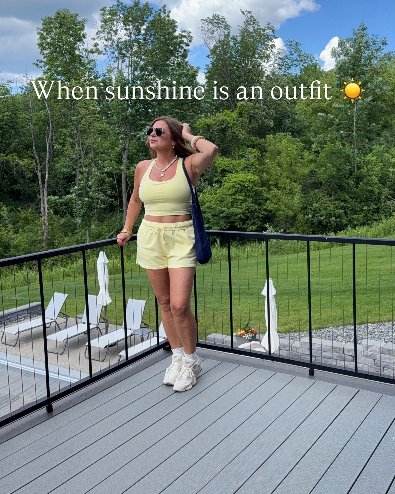 Sunshine in an outfit ☀️💛

This @fabletics set is the definition of easy summer style—lightweight, comfortable, and cute enough to look put together with almost no effort. Just throw on your favorite sneakers, a tote, and accessories, and you’re out the door.

Because sometimes the best outfits are the ones that feel as good as they look. 🤍

Who else lives in matching sets all summer long?

#SummerStyle #CasualChic #MomStyle #Over40Fashion #fableticspartner