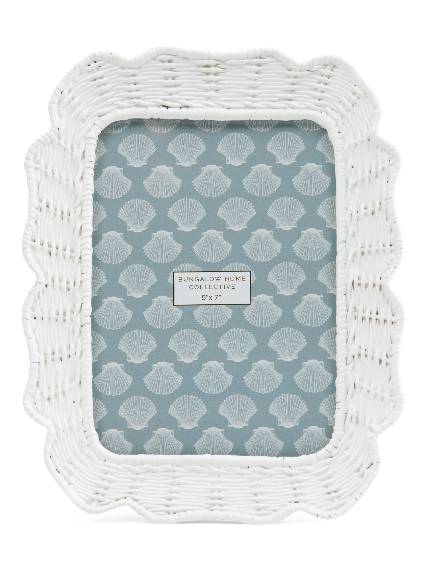 5x7 Scalloped Woven Tabletop Picture Frame | TJ Maxx