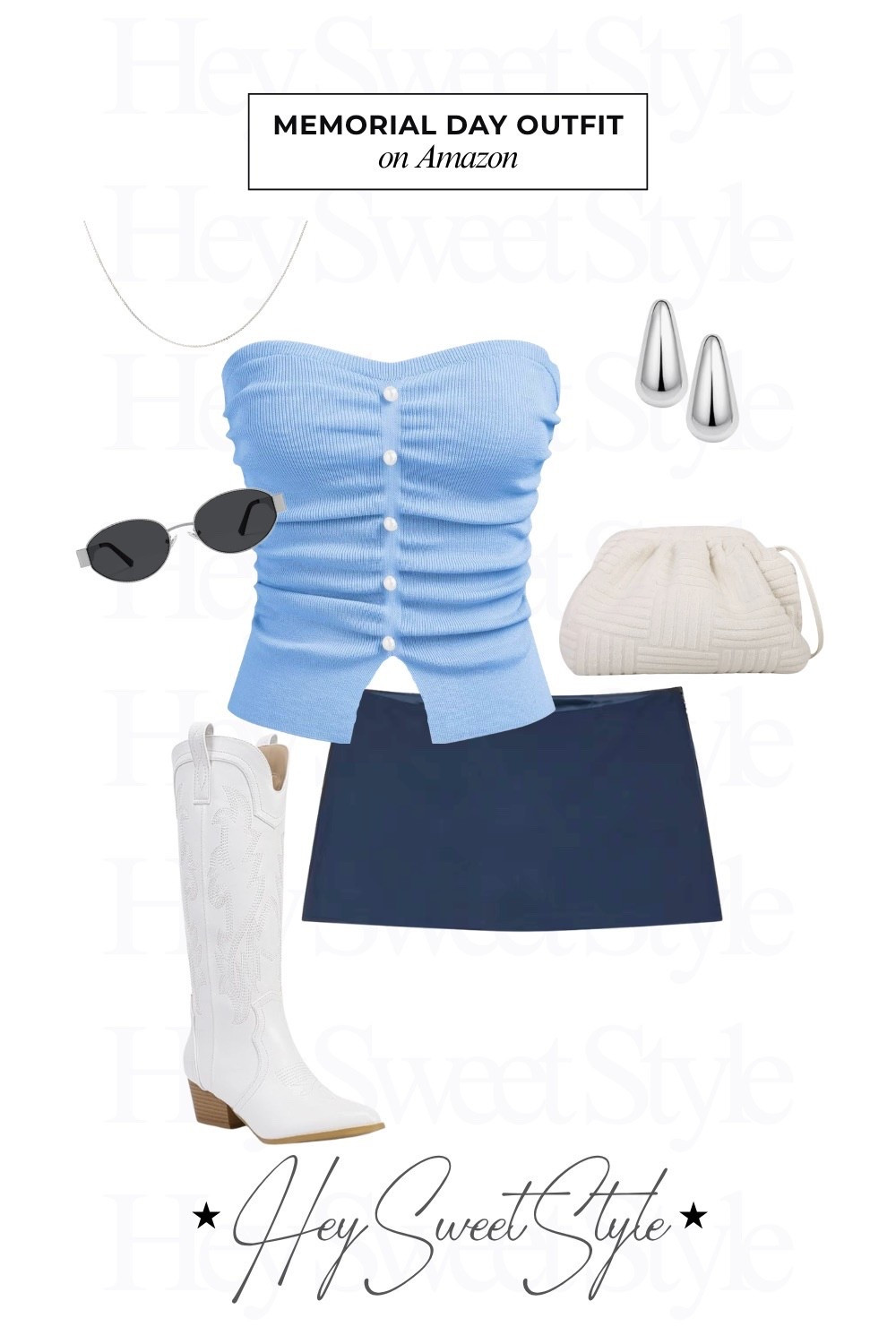 Blues + whites 💙 | 12 Memorial Day Outfit Ideas on Amazon 🇺🇸