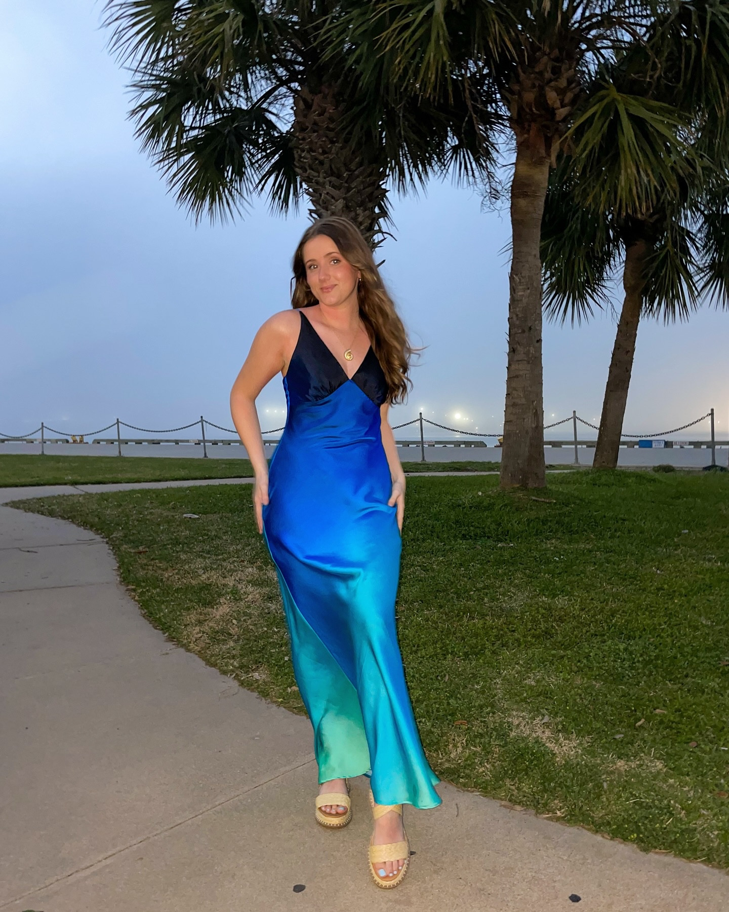 I’ll be wearing this dress until further notice 💙🩵🌙 @shop12thtribe #12thtribepartner 

Use code Kaylyn10 for 10% off!