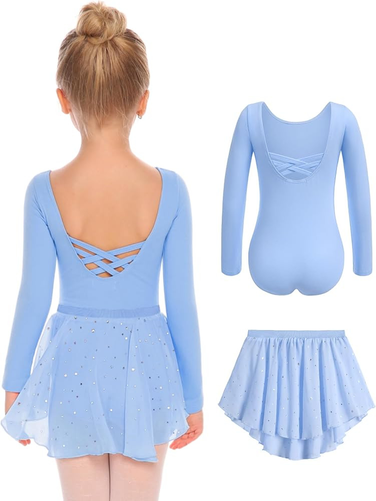 Zaclotre Girls Ballet Leotards Toddler Dance Dress Outfit with Skirt Combo | Amazon (US)