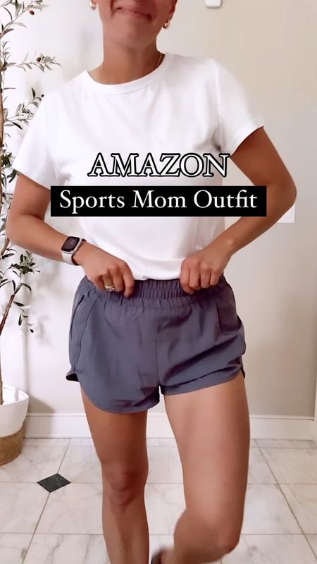 Amazon sports mom outfit! Amazon athletic shorts (run true to size), Amazon white tee (runs true to size), jean jacket. Amazon sandals

#LTKfindsunder50 #LTKover40 #LTKActive