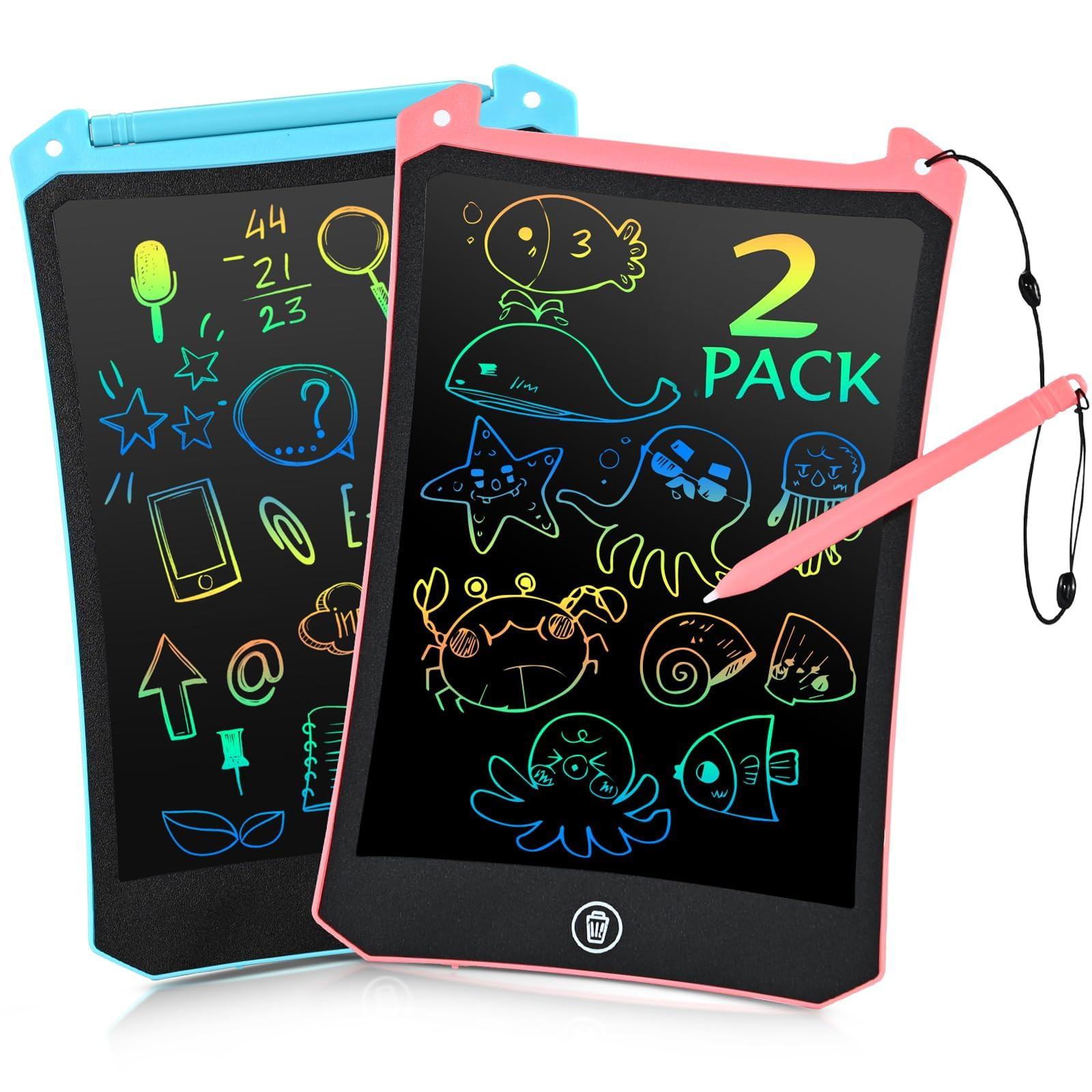 EooCoo Toys for Ages 2-4, LCD Writing Tablet for Kids 2 Pack, Drawing Pad for Kids, Toddler Trave... | Amazon (US)