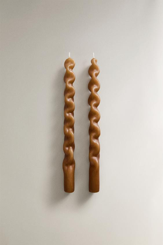 PACK OF SCULPTURAL DECORATIVE CANDLES (PACK OF 2) | Zara FR