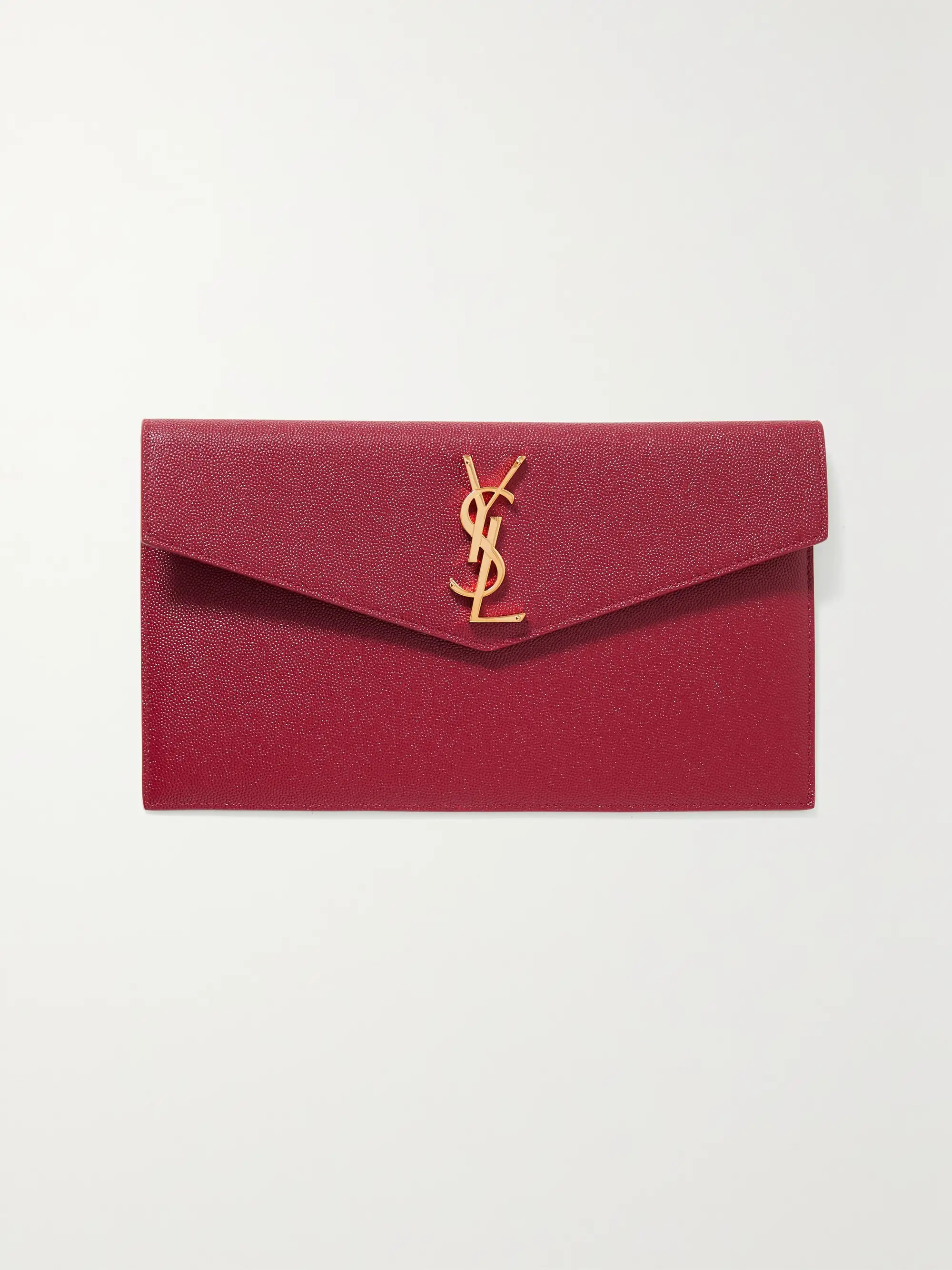 Uptown textured-leather pouch | NET-A-PORTER (US)