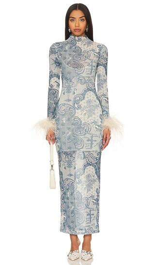 Lara Maxi Dress in Blue | Revolve Clothing (Global)