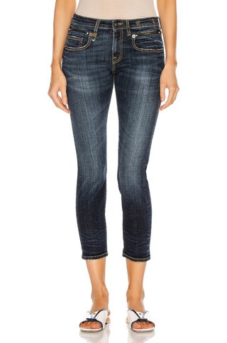 R13 Biker Boy in Howell Indigo | FWRD 