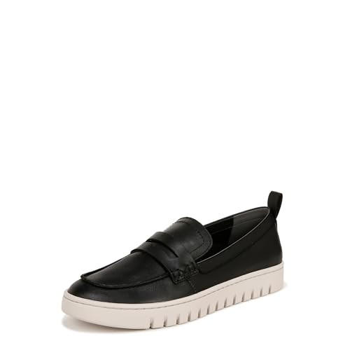 Vionic Women's Uptown Loafer Black Leather 9 W | Amazon (US)