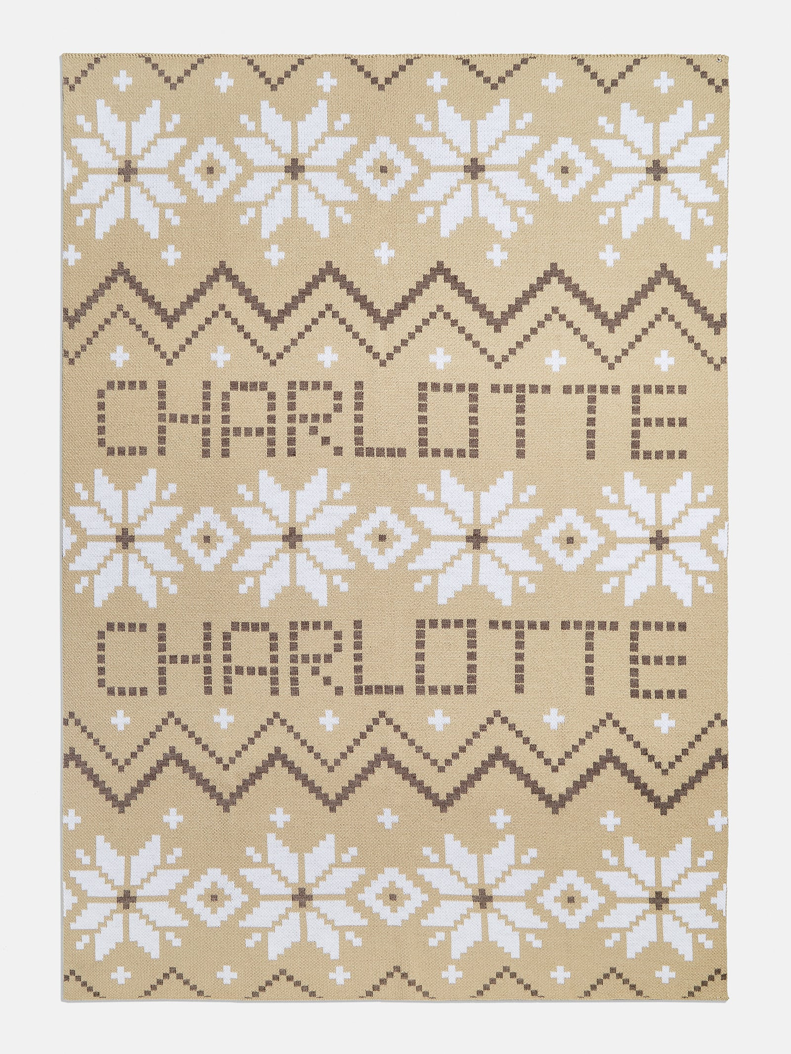 Holiday Custom Blanket - Natural/Beige | BaubleBar (US)