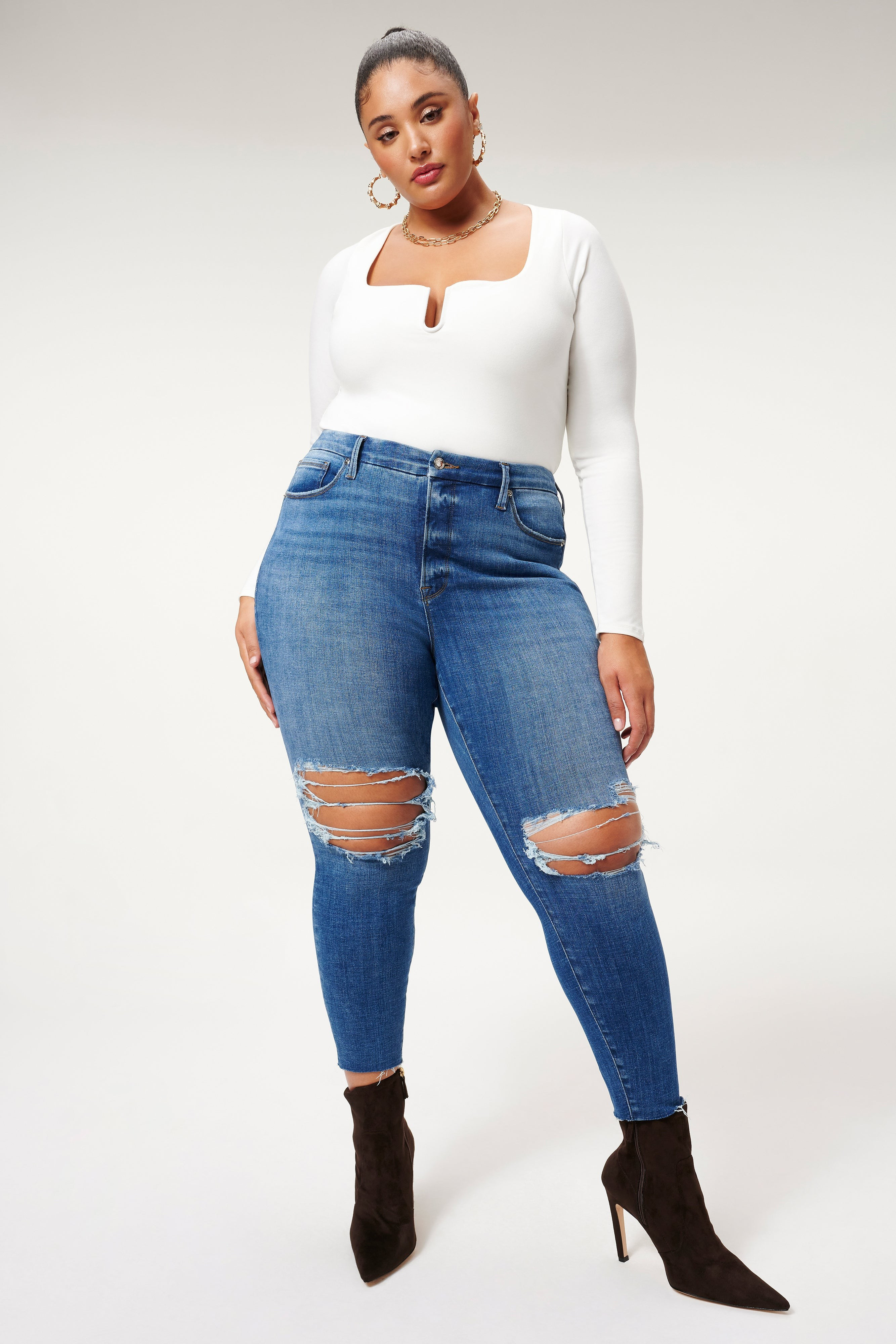 GOOD LEGS JEANS | INDIGO089 | Good American