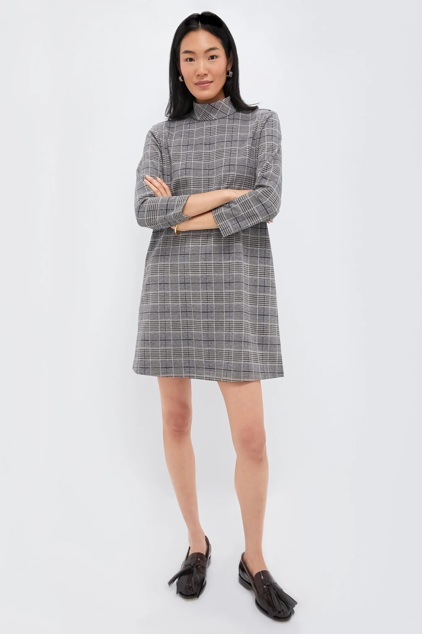 Brown Plaid Mod Ellie Dress | Tuckernuck (US)
