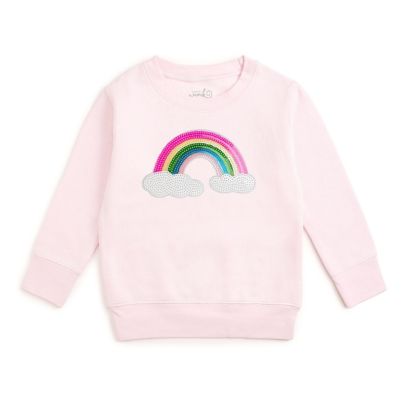 Sweet Wink Girls' Rainbow Sequin Patch Sweatshirt - Big Kid | Bloomingdale's (US)