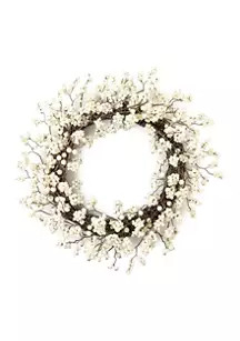 White Berry Wreath | Belk