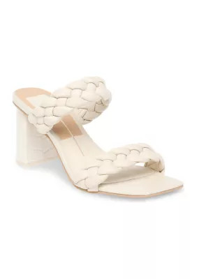 Dolce Vita Women's Paily Puffy Braid Sandals, Ivory, 9.5M | Belk