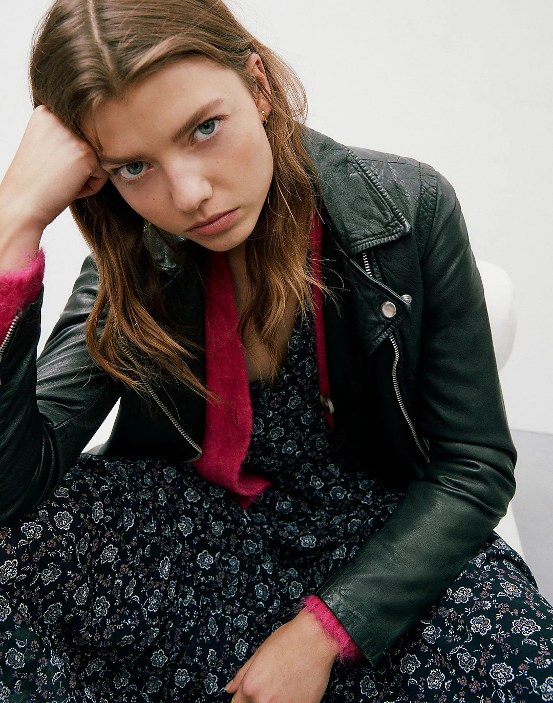 The Washed Leather Motorcycle Jacket | Madewell