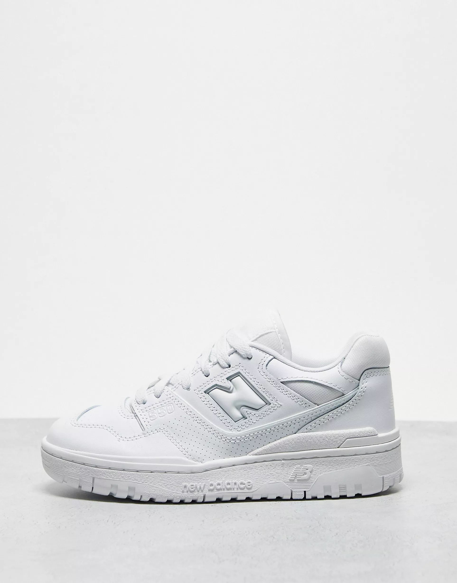 New Balance 550 sneakers in triple white | ASOS (Global)