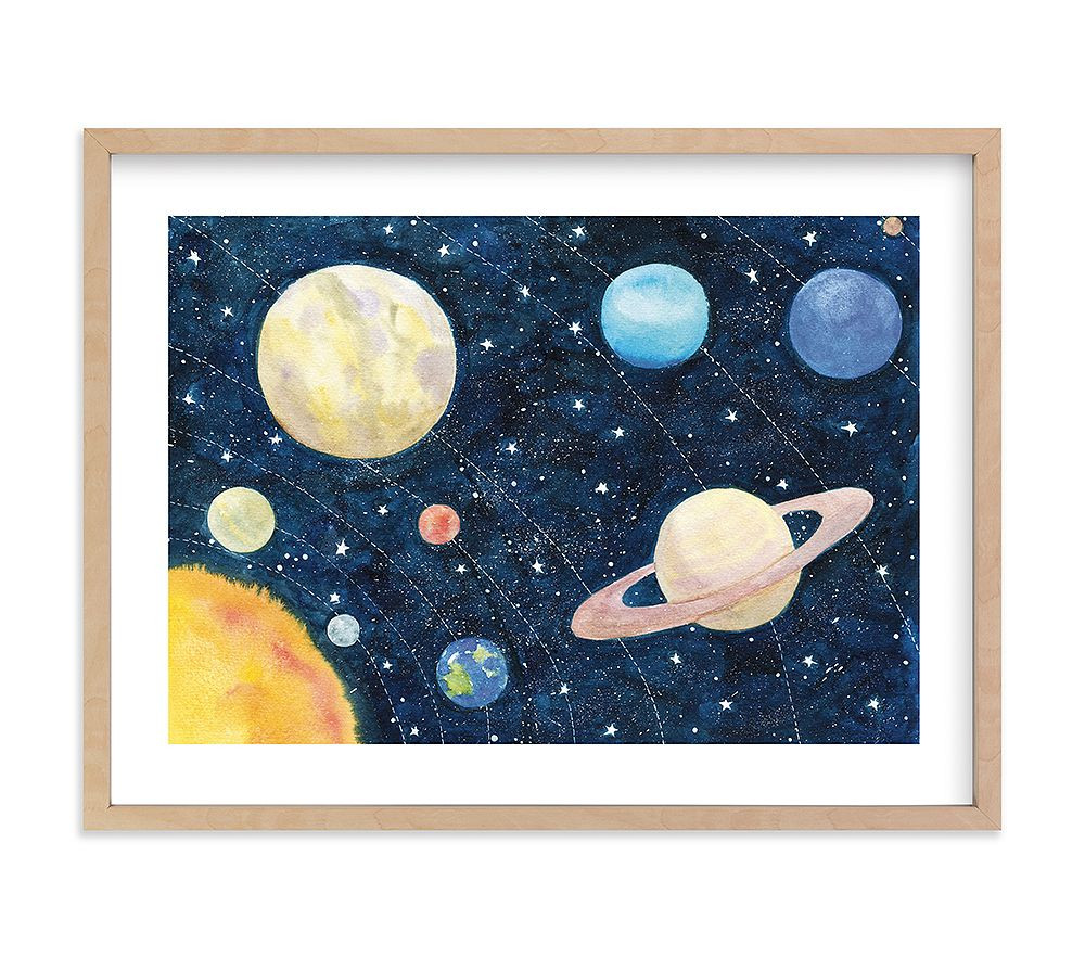 Minted® Solar System Wall Art by Alexandra Dzh | Pottery Barn Kids