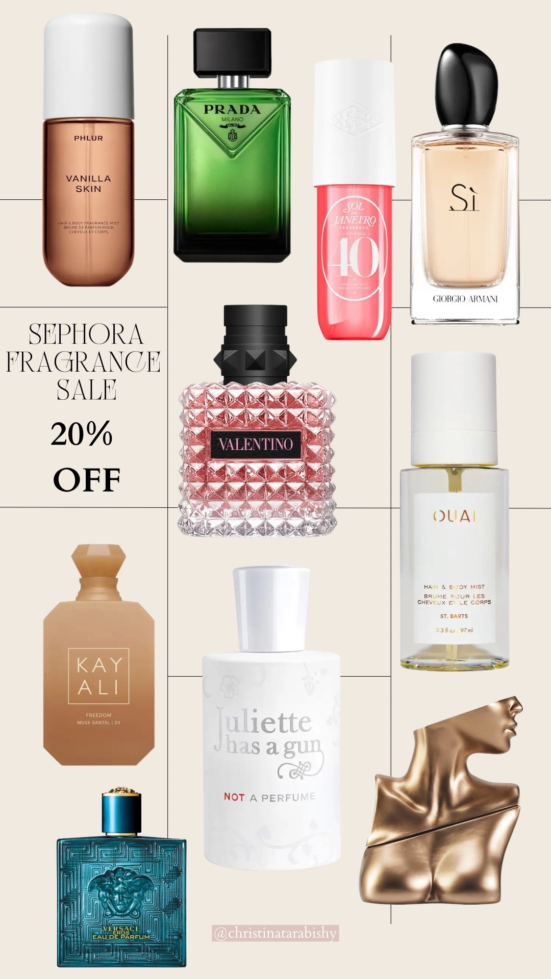 Sephora Fragrance Sale! 20% OFF Fragrance, Cologne, and Hair/Body Mists

#LTKHoliday #LTKGiftGuide