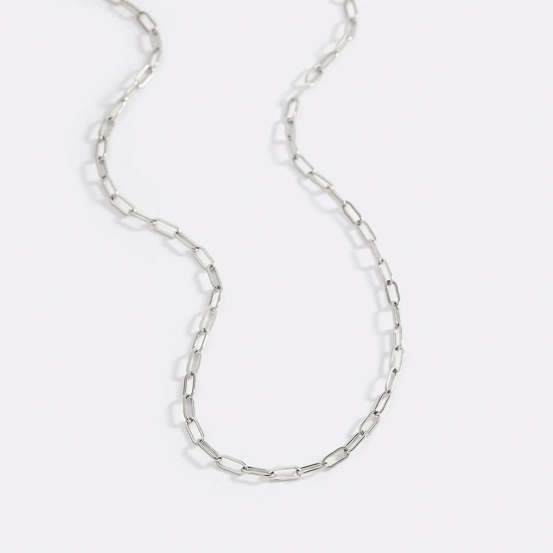 Thin Paperclip Necklace | Mint & Lily