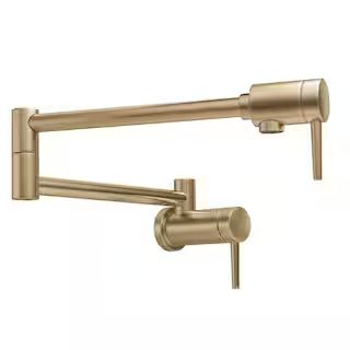 Delta Contemporary Wall Mounted Potfiller in Champagne Bronze 1165LF-CZ - The Home Depot | The Home Depot